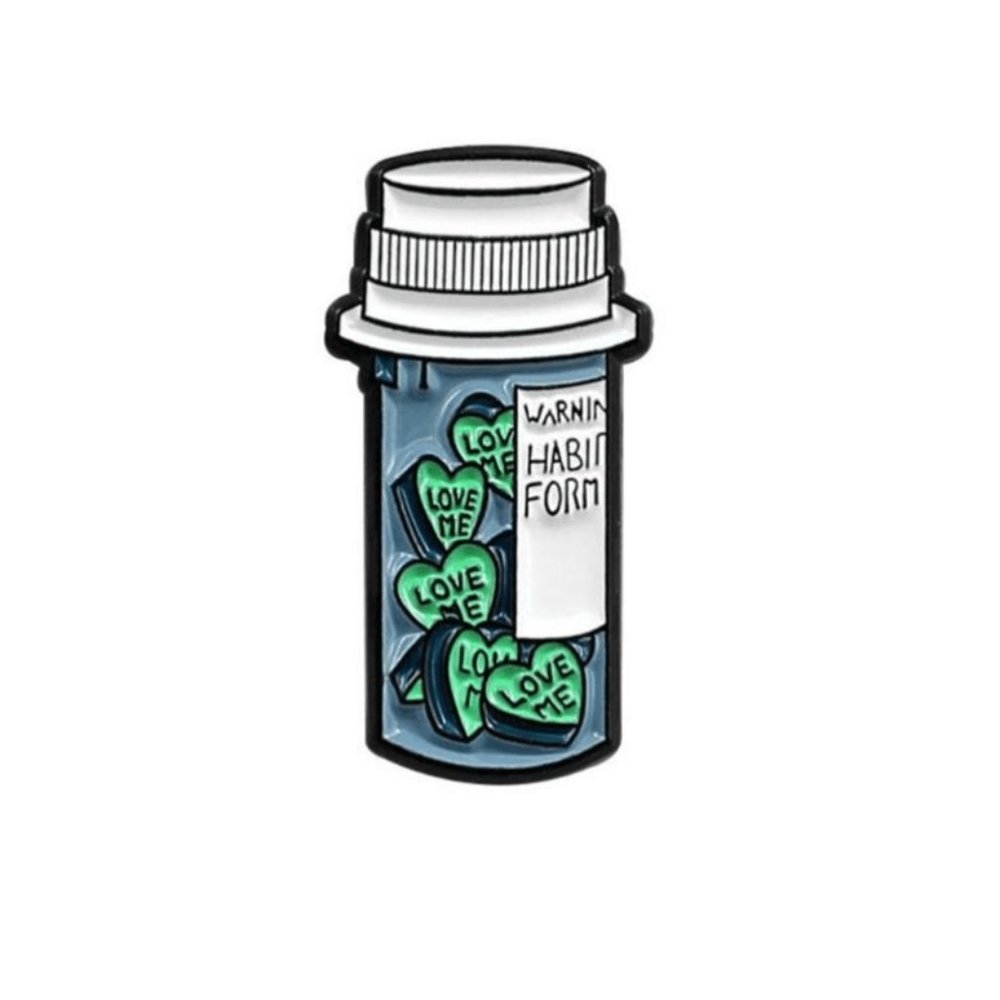 Addicted To Love Pills Pin